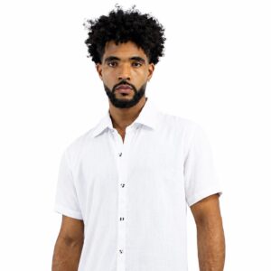 Camisa Dexmen Casual Lino Blanco