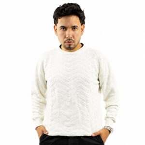 Cardigan Dexmen Labrado Redondo Perla