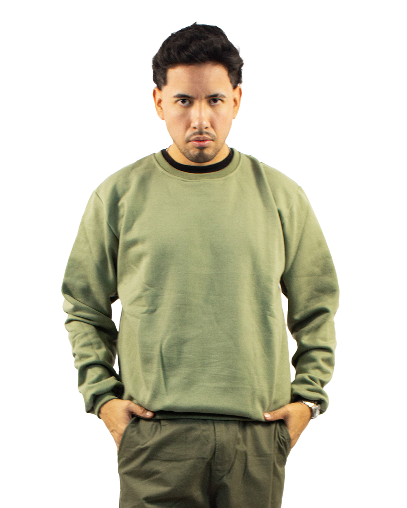 POLERA-DEXMEN CUELLO REDONDO VERDE-28.1