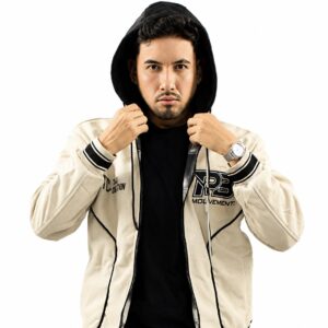 Casaca Dexmen Reversible Capucha Vena Beige