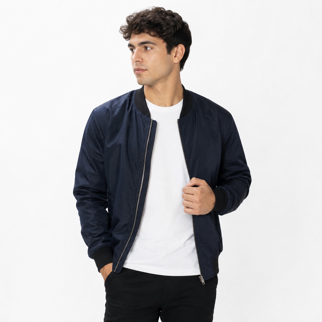 Casaca Bomber Azul