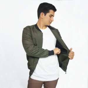Casaca Bomber Verde Cyber