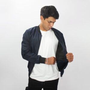 Casaca Bomber Azul Cyber