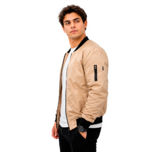 Casaca Bomber Beige Cyber