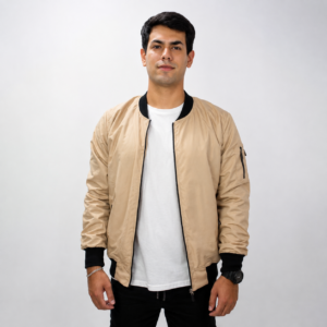Casaca Bomber Beige Cyber