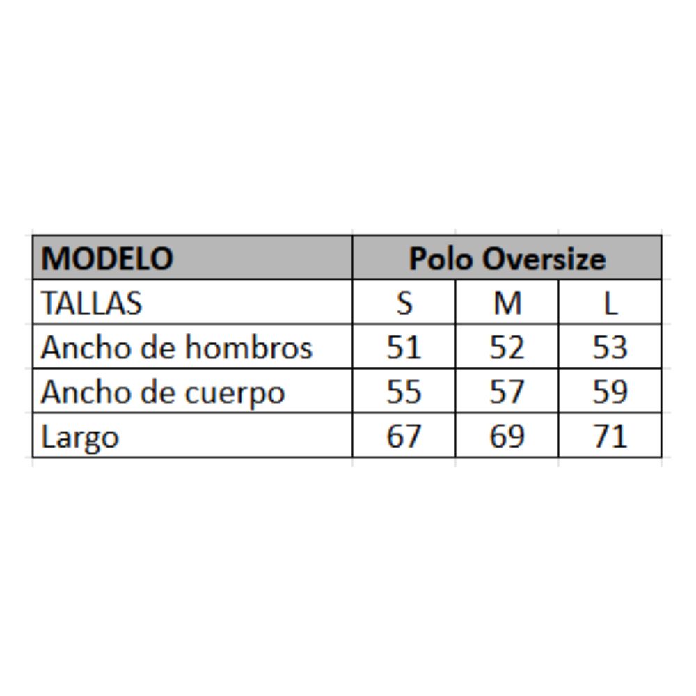 Talla polo DXM