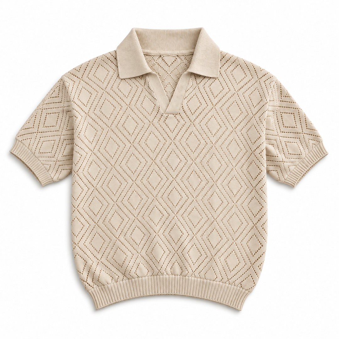 polo textura beige 01